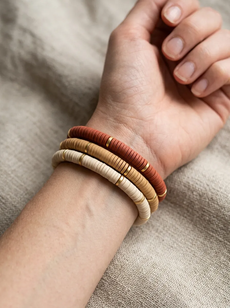 10 Polymer Clay Stacking Bracelet Ideas