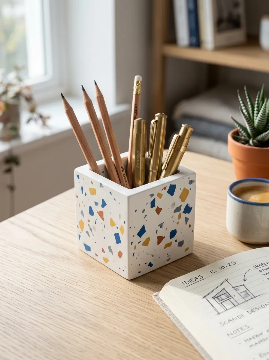 10 Polymer Clay Desk Organizer Ideas
